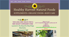 Desktop Screenshot of healthyharvestnaturalfoods.com
